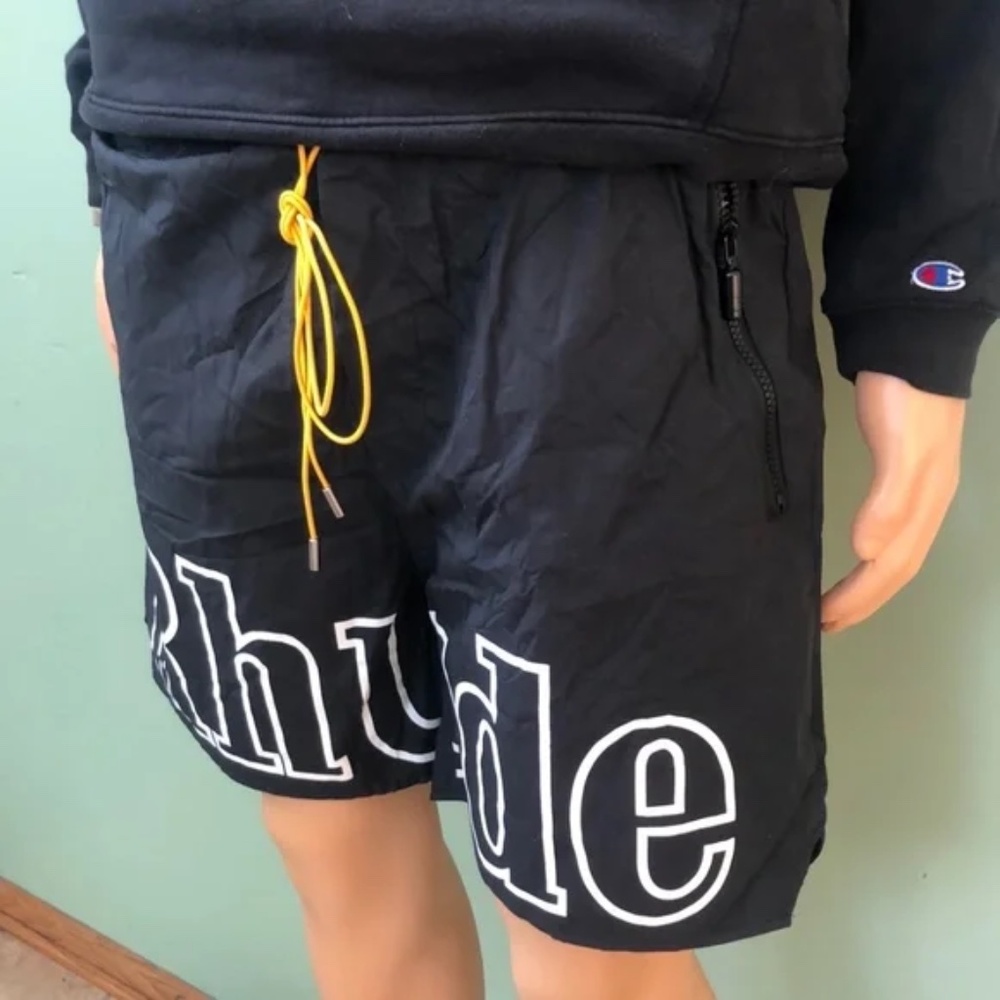 Rhude Men's Black Shorts. NWT - Picture 3 of 8